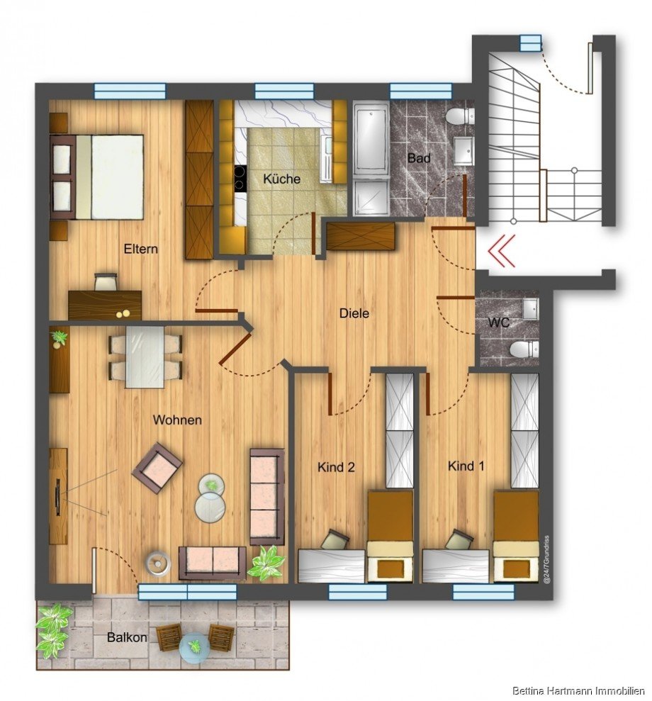 Grundriss Etagenwohnung Dortmund