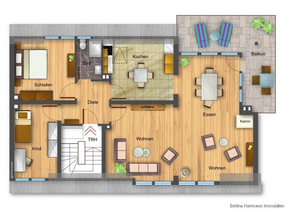 Grundriss DG Dachgeschosswohnung Witten
